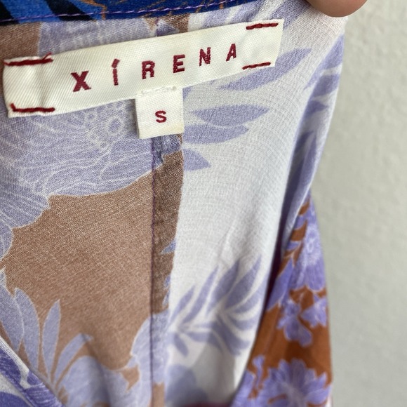 Xirena S Grayson Maxi Dress In Patchwork Print Kaftan Boho Beachy Coastal - Picture 6 of 6